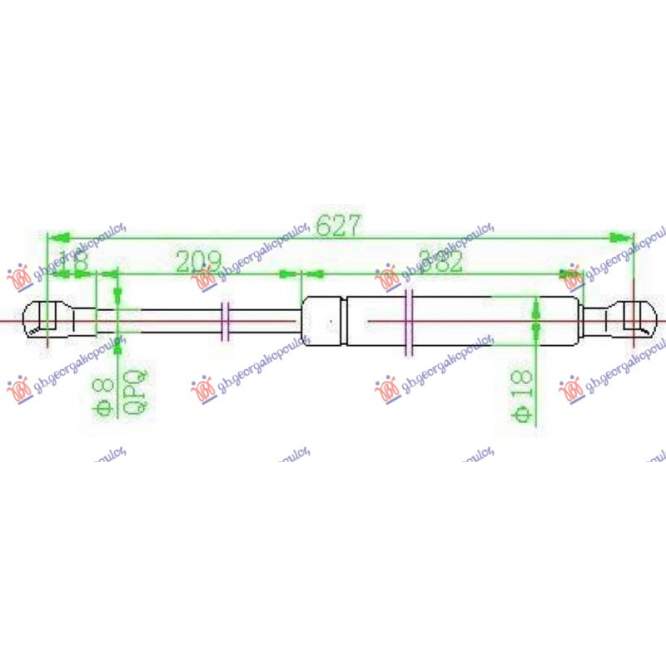 AMORTIZOR HAYON - BMW SERIES 3 (E46) COMPACT 01-05 pentru BMW, BMW SERIES 3 (E46) COMPACT 01-05