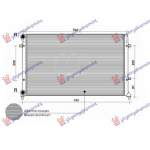 RADIATOR 1.4-1.6-2.0FSI/SDI MANUAL/AUTOMATIC +A/C (650x415) (BRAZED) pentru VW, VW CROSS TOURAN 07-10