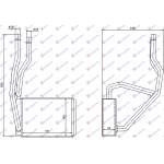 RADIATOR INCALZIRE HABITACLU (BR) (191x145x44) - MAZDA 2 03-07 pentru MAZDA, MAZDA 2 03-07