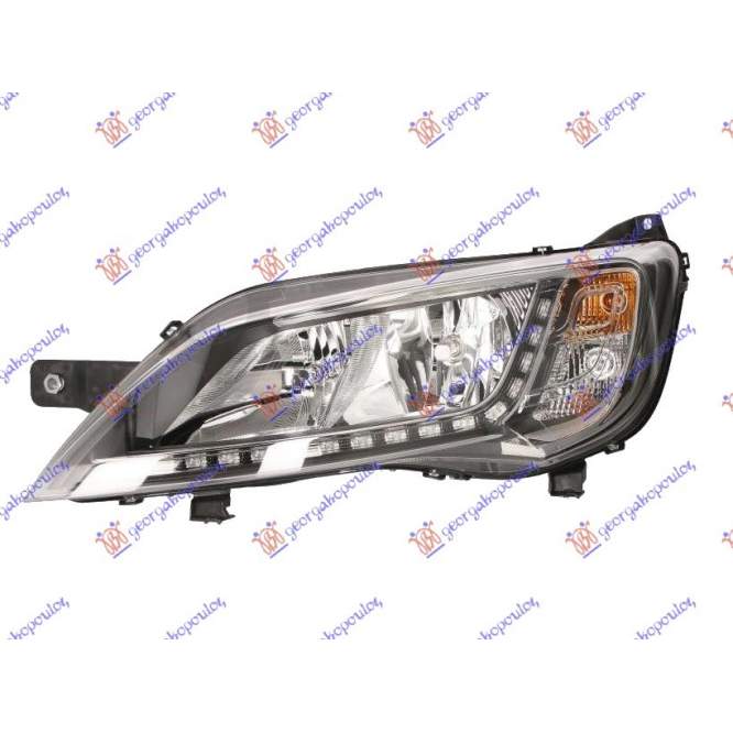 FAR ELECT. CU LED DRL (E) (TYC) STG. pentru PEUGEOT, PEUGEOT e BOXER 20-