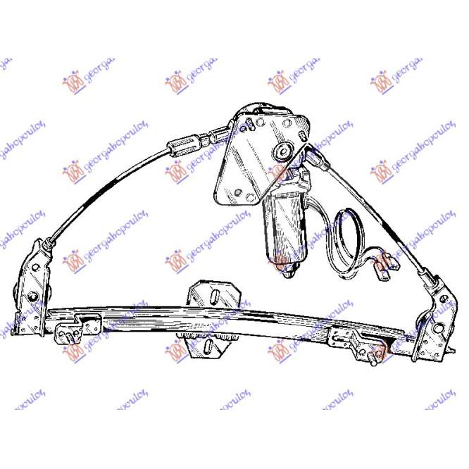 WINDOW REGUL. 3D ELECT. (A QUALITY) - SEAT SEAT IBIZA 90-92 pentru SEAT, SEAT IBIZA 90-92