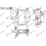  RADIATOR  INTERCOOLER  1.4  D4D  (125x260x64)  TOATE  ALUMINIU  pentru TOYOTA, TOYOTA COROLLA (E 12) SDN 02-06, PEUGEOT, PEUGEOT EXPERT 07-16, Partea frontala, Radiator Intercooler