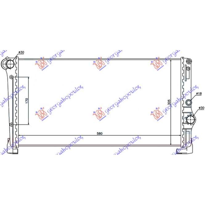 RADIATOR APA 1.3JTD (58x31x3,8) TIP MARELLI  - FIAT IDEA 04-10 pentru FIAT, FIAT IDEA 04-10