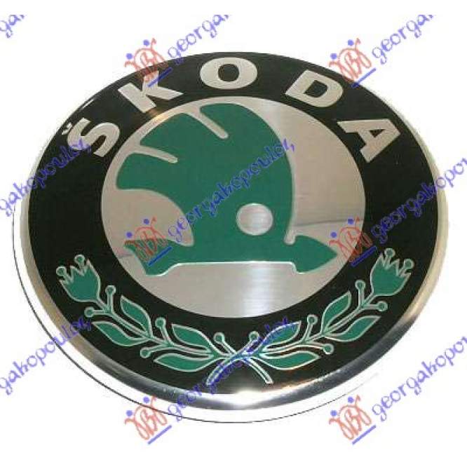GRILLE EMBLEM (O) - SKODA SKODA SUPERB 01-08 pentru SKODA, SKODA SUPERB 01-08, HYUNDAI, HYUNDAI SANTA FE 05-09, Partea frontala, Emblema