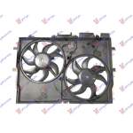  ELECTROVENTILATOR  ASSY  (DUBLU)  3.0  BENZINA  -  2.0-2.3-3.0  DIESEL  +/-  A/C  (390mm+390mm)  (2+2  pins)  (1  MUFA  OVALA  +  1  PATRATA)  pentru CITROEN, CITROEN JUMPER 14-
