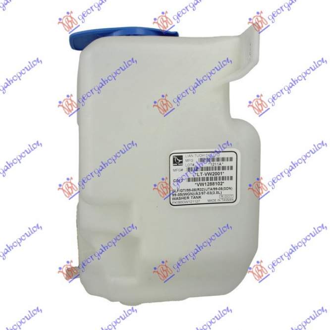 VAS SPALATOR CU/ ORIF.PTR.SNZ. - SKODA OCTAVIA 5 08-13 pentru SKODA, SKODA OCTAVIA 5 08-13, JEEP, JEEP COMMANDER 06-10, Partea frontala, Vas spalator