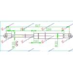  AMORTIZOR  HAION  (520L-640N)  pentru RENAULT, RENAULT SCENIC 03-09