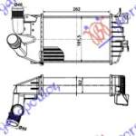 RADIATOR INTERCOOLER 1.3-1.7-1.9 CDTi  (45mm)(260x180x60) - OPEL OPEL ASTRA H 04-10 pentru OPEL, OPEL ASTRA H 04-10, PEUGEOT, PEUGEOT EXPERT 07-16, Partea frontala, Radiator Intercooler
