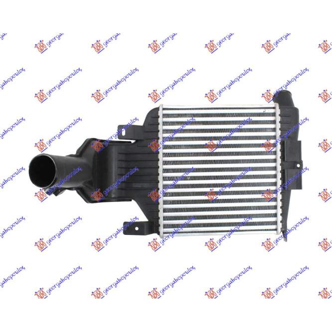 RAD..INTER.1,6-2,0TURBO GAZ.(23x26x40) - OPEL OPEL ASTRA H 04-10 pentru OPEL, OPEL ASTRA H 04-10, PEUGEOT, PEUGEOT EXPERT 07-16, Partea frontala, Radiator Intercooler
