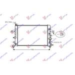  RADIATOR  1,6CC  16V  +/-  A/C  (60x37)  (KOYO)  pentru OPEL, OPEL ASTRA H 04-10