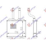 HEATER RADIATOR (B) +/-AC (160x190) - OPEL OPEL CORSA B 93-95 pentru OPEL, OPEL CORSA B 93-95