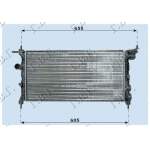 RADIATOR 1.2-1.4 -A/C (53x28) (DIAGONAL) - OPEL OPEL TIGRA 95-04 pentru OPEL, OPEL TIGRA 95-04