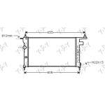 RADIATOR 1.2-1.4 -A/C (53x28) (DIAGONAL) (MAHLE BEHR PREMIUM) - OPEL OPEL TIGRA 95-04 pentru OPEL, OPEL TIGRA 95-04