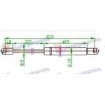 GAS SPRING TAIL GATE (825L-355N) - OPEL OPEL TIGRA 95-04 pentru OPEL, OPEL TIGRA 95-04
