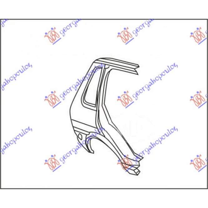 REAR FENDER 5D - ROVER-LAND ROVER-RANGE ROVER ROVER METRO 80-90 pentru ROVER-LAND ROVER, ROVER METRO 80-90