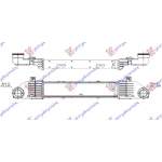 RADIATOR INTERCOOLER 3.2 CDi DIESEL (530x115x65) pentru MERCEDES, MERCEDES S CLASS (W220) 98-05, PEUGEOT, PEUGEOT EXPERT 07-16, Partea frontala, Radiator Intercooler