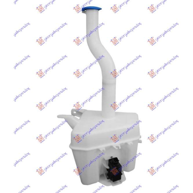 WIPER WASHER TANK WITH MOTOR - HYUNDAI HYUNDAI TUCSON I (JM) 04-10 pentru JEEP, JEEP COMMANDER 06-10, Partea frontala, Vas spalator, HYUNDAI, HYUNDAI TUCSON I (JM) 04-10