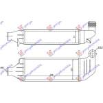 RADIATOR INTERCOOLER 1.8 TD (33x12x73) - FORD FORD MONDEO 96-00 pentru FORD, FORD MONDEO 96-00, PEUGEOT, PEUGEOT EXPERT 07-16, Partea frontala, Radiator Intercooler