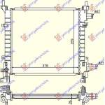 RADIATOR PETROL - A/C (380x370) - FORD FORD KA 97-08 pentru FORD, FORD KA 97-08