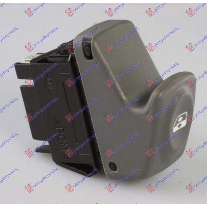 DOOR SWITCH FRONT/REAR (RH=LH) (GRAY) (6pin) - RENAULT RENAULT MEGANE SDN 99-02 pentru RENAULT, RENAULT MEGANE SDN 99-02, PEUGEOT, PEUGEOT EXPERT 07-16, Interior, Comutatoare
