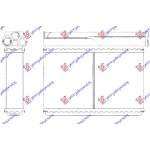 HEATER RADIATOR (248x144) - BMW BMW SERIES 3 (E36) COUPE/CABRIO 90-98 pentru BMW, BMW SERIES 3 (E36) COUPE/CABRIO 90-98