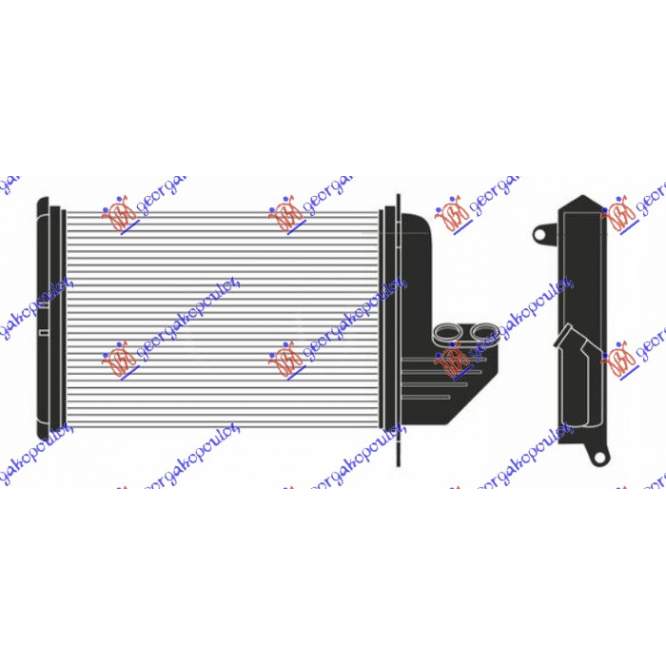 HEATER RADIATOR (177x240) - BMW BMW SERIES 3 (E36) COUPE/CABRIO 90-98 pentru BMW, BMW SERIES 3 (E36) COUPE/CABRIO 90-98