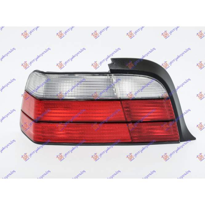 TAIL LAMP WHITE/RED (E) (DEPO) - BMW BMW SERIES 3 (E36) COUPE/CABRIO 90-98 pentru BMW, BMW SERIES 3 (E36) COUPE/CABRIO 90-98