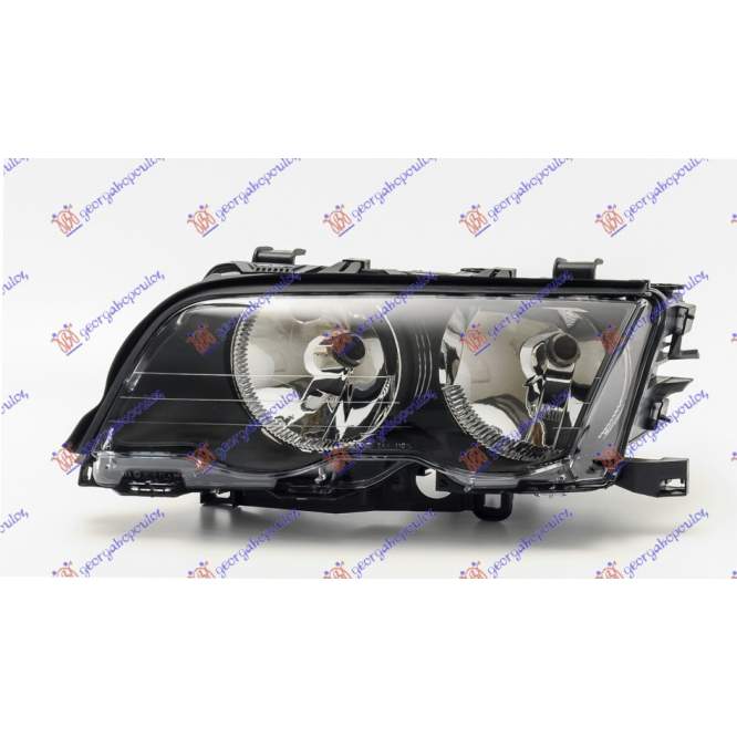 HEAD LAMP (BLACK) (E) (TYC) - BMW BMW SERIES 3 (E46) SDN 99-02 pentru BMW, BMW SERIES 3 (E46) SDN 99-02
