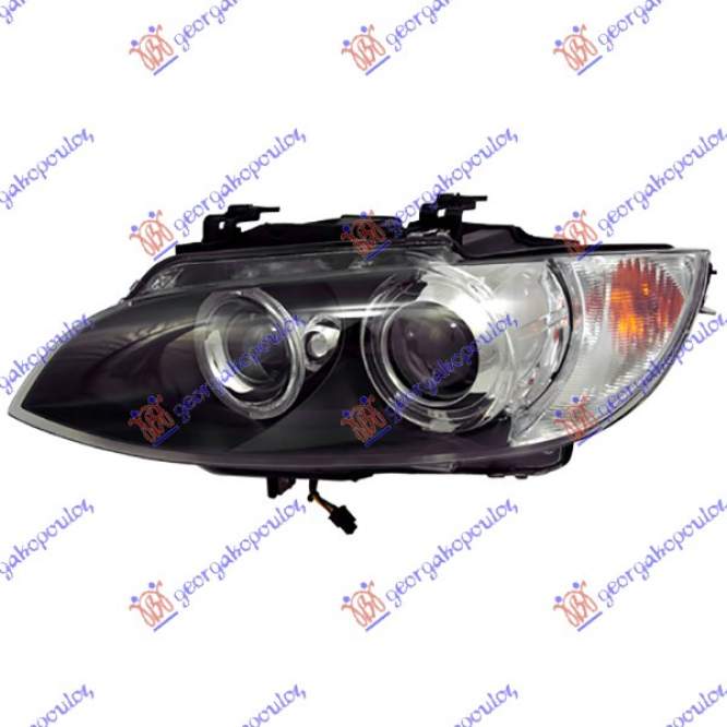 HEAD LAMP XENON -2010 (MARELLI) (BLACK FRAME) - BMW BMW SERIES 3 (E92/93) COUPE/CABRIO 07-11 pentru BMW, BMW SERIES 3 (E92/93) COUPE/CABRIO 07-11