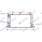 RADIATOR 1.6-1.8-1.9-2.0 (590x320) - AUDI AUDI 80 86-91 pentru AUDI, AUDI 80 86-91
