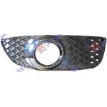 FRONT BUMPER GRILLE (W/ FOG LAMP HOLE) (CHROME) - MITSUBISHI MITSUBISHI LANCER SEDAN 08- pentru MITSUBISHI, MITSUBISHI LANCER SEDAN 08-
