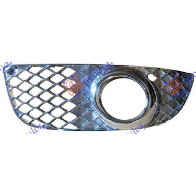 FRONT BUMPER GRILLE (W/ FOG LAMP HOLE) (CHROME) - MITSUBISHI MITSUBISHI LANCER SEDAN 08- pentru MITSUBISHI, MITSUBISHI LANCER SEDAN 08-