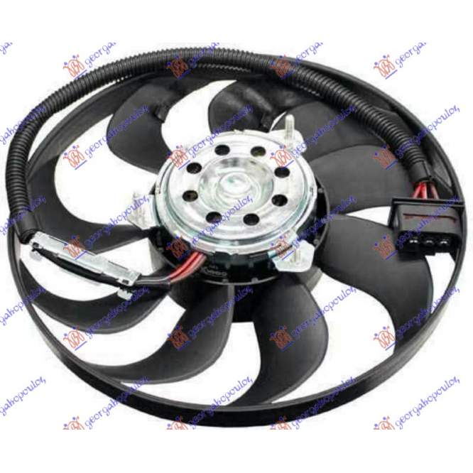 COOLING FAN A/C (MOTOR+FAN) 1.8 TURBO PETROL (290mm) (3PIN) - AUDI AUDI A3 96-03 pentru AUDI, AUDI A3 96-03