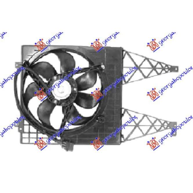 COOLING FAN (SINGLE) 1.6-1.8 BENZINH-1.9 DIESEL - AUDI AUDI A3 96-03 pentru AUDI, AUDI A3 96-03