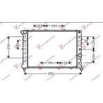 RADIATOR 1.9-2.4 DIESEL (580x395x24) (VALEO) - ALFA ROMEO ALFA ROMEO 156 03-05 pentru ALFA ROMEO, ALFA ROMEO 156 03-05