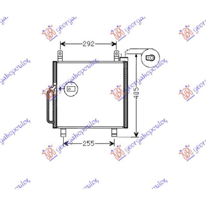 CONDENSER 1.1i16V (335x310x17) - SUZUKI SUZUKI ALTO 99-07 pentru SUZUKI, SUZUKI ALTO 99-07
