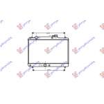 RADIATOR 1.3-1.6 PETROL +/- A/C (350x525) - SUZUKI SUZUKI BALENO SDN 94-98 pentru SUZUKI, SUZUKI BALENO SDN 94-98