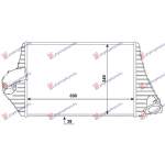  RADIATOR  INTERCOOLER  2.2  DIESEL  (690x340x38)  pentru RENAULT, RENAULT ESPACE 92-03, PEUGEOT, PEUGEOT EXPERT 07-16, Partea frontala, Radiator Intercooler