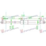  AMORTIZOR  HAION  (544L-335N)    pentru FORD, FORD FIESTA 13-17