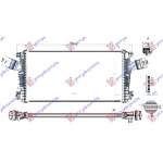 RADIATOR INTERCOOLER 2.0 TURBO BENZINA 11- (665x360x30) TUBES 61mm pentru OPEL, OPEL INSIGNIA 08-13, PEUGEOT, PEUGEOT EXPERT 07-16, Partea frontala, Radiator Intercooler