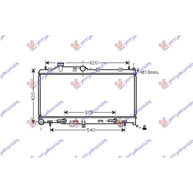  RADIATOR  2.0i-16V  TURBO  (34x68.5x16)  pentru SUBARU, SUBARU LEGACY/OUTBACK 04-10