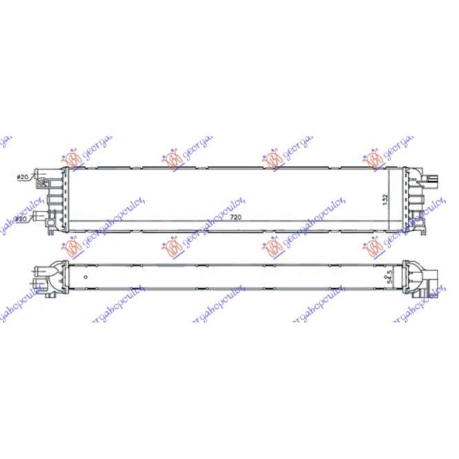 RADIATOR ADITIONAL 3.0 TFSI/S7 BNZ (720x132x55) (MAHLE BEHR PREMIUM LINE) pentru AUDI, AUDI A7 SPORTBACK 10-14