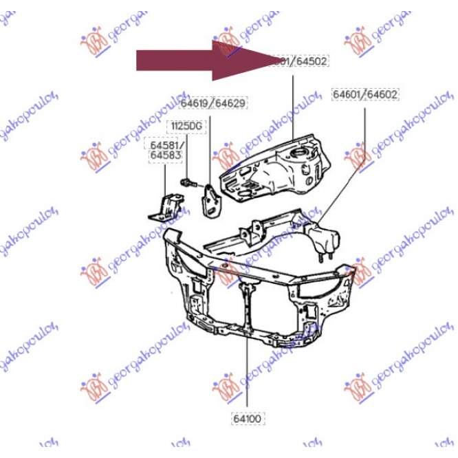 CONTRAARIPA FATA ASSY (OE)(STG.) - HYUNDAI COUPE 97-99 pentru HYUNDAI, HYUNDAI COUPE 97-99