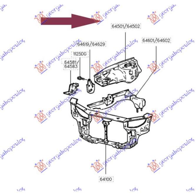 CONTRAARIPA FATA ASSY  - HYUNDAI COUPE 99-01 pentru HYUNDAI, HYUNDAI COUPE 99-01
