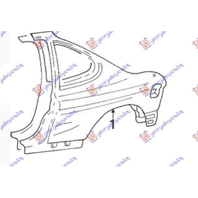 ARIPA SPATE (OE)(DR.) - HYUNDAI COUPE 99-01 pentru HYUNDAI, HYUNDAI COUPE 99-01
