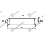 INTERCOOLER 1,6 DCi (610x160x64) R9M - NISSAN QASHQAI 07-10 pentru NISSAN, NISSAN QASHQAI 07-10, PEUGEOT, PEUGEOT EXPERT 07-16, Partea frontala, Radiator Intercooler
