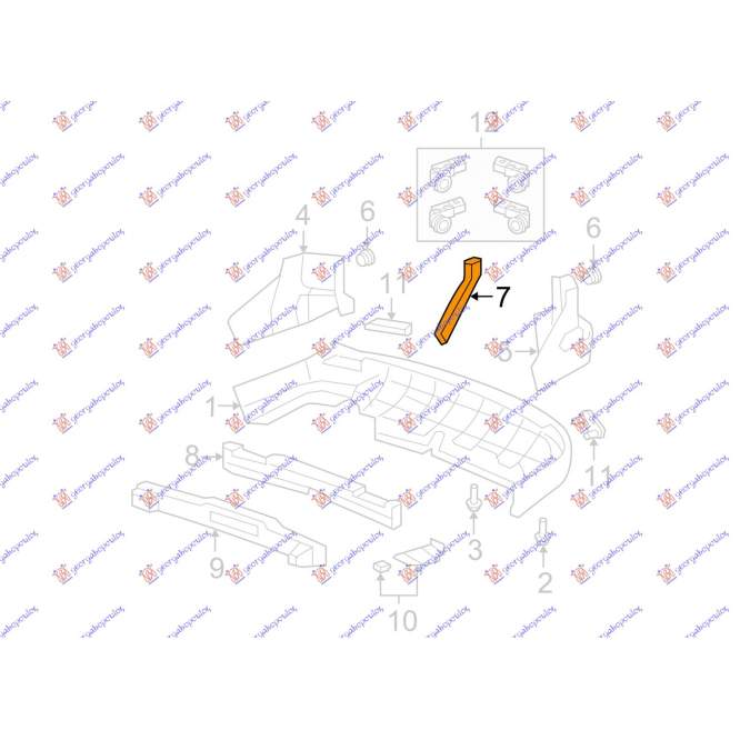 SUPORT BARA SPATE LATERALA - HONDA CR-V 07-10 pentru HONDA, HONDA CR-V 07-10