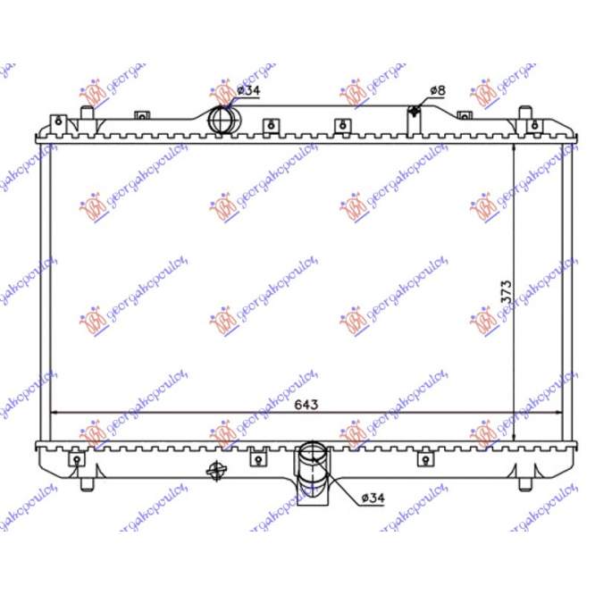 RADIATOR 1,9 JTD-DDiS (375x650) - SUZUKI SX4 07-13 pentru SUZUKI, SUZUKI SX4 07-13
