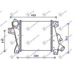 INTERCOOLER 2.2 DCI 03-05 (305x295x62) - NISSAN X-TRAIL 01-14 pentru NISSAN, NISSAN X-TRAIL 01-14, PEUGEOT, PEUGEOT EXPERT 07-16, Partea frontala, Radiator Intercooler