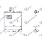 RADIATOR 1.6 VTEC 150 PS (35x35x27) - HONDA CIVIC SEDAN 92-96 pentru HONDA, HONDA CIVIC SEDAN 92-96